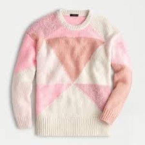 J. Crew oversized color block sweater